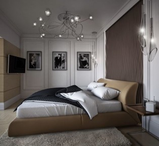 Варианты современного освещения спальни: примеры построения интерьера при помощи света