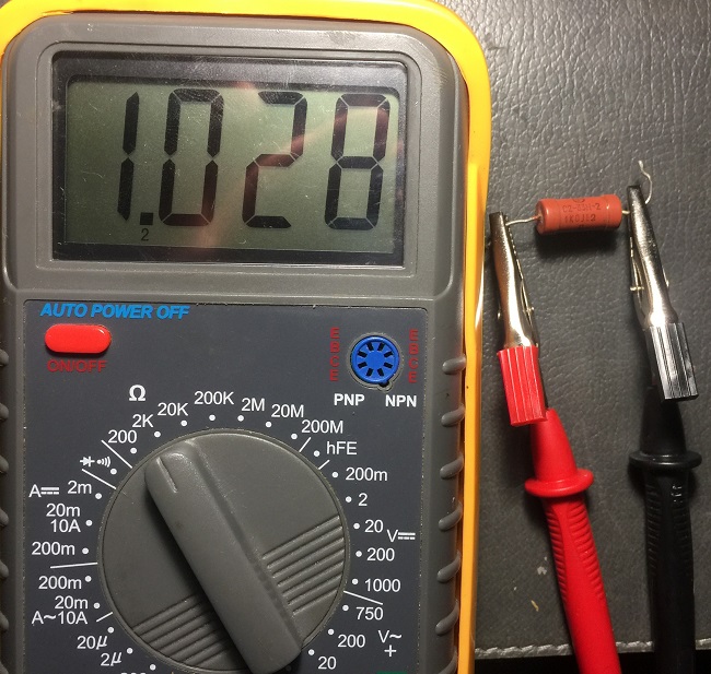 проверка резистора мультиметром